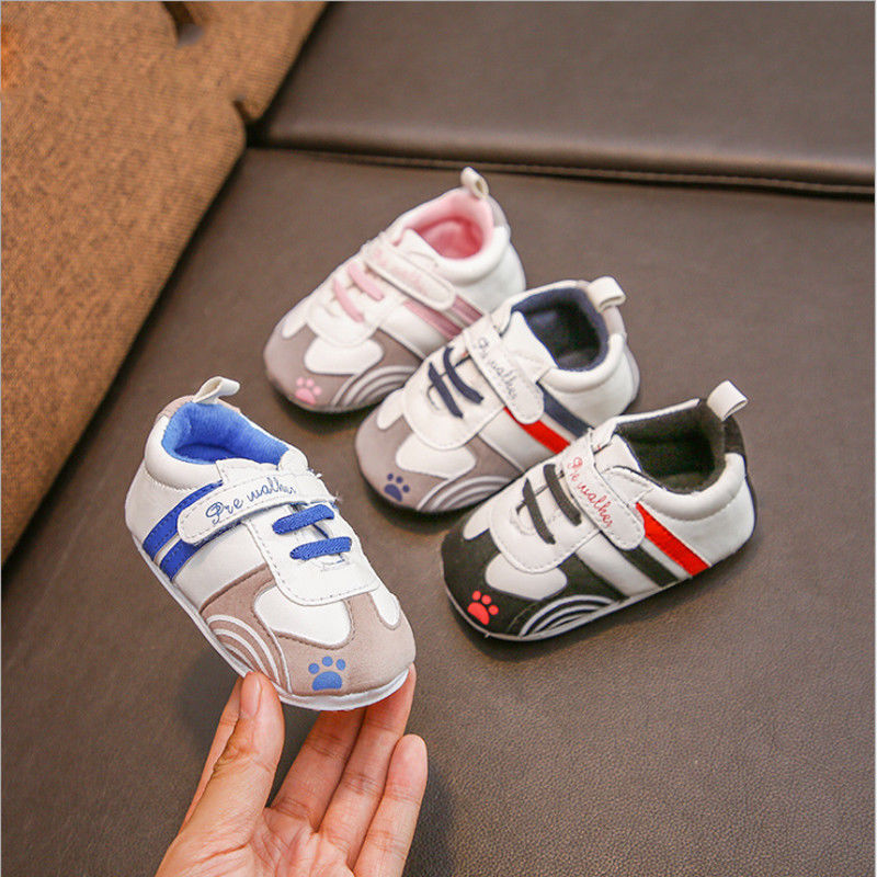 Pudcoco baby casual skor 0-18m baby skor pojke flicka nyfödd mjuka sulor läder spjälsäng mjuk sula sko sneaker