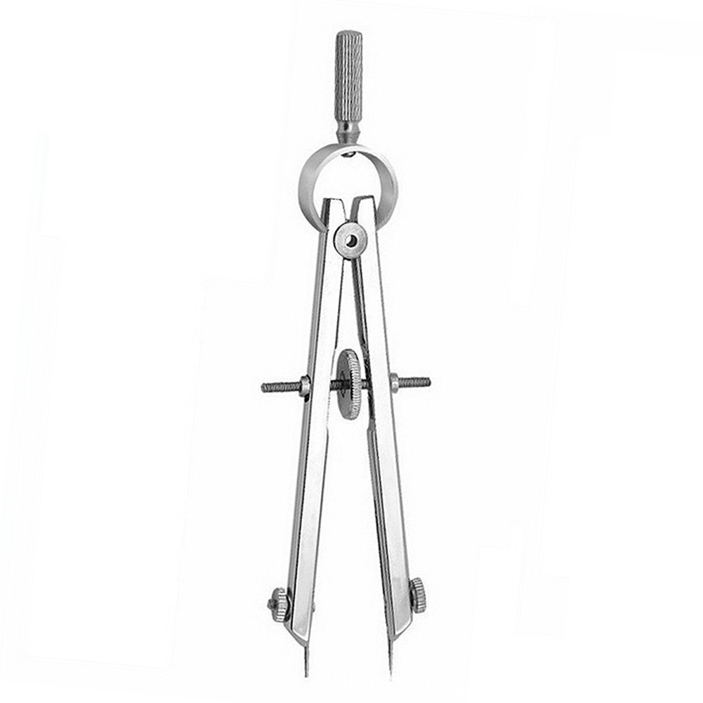 Drafting Compass with Lock Math Compass Drawing Metal Geometry Scribe Gauge Bow Divider Engineering Drawing Tool