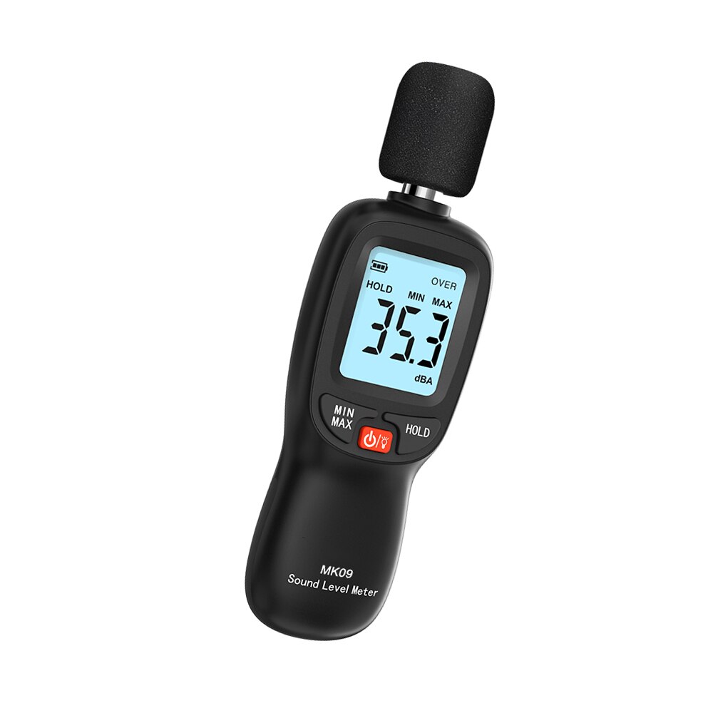 Meterk – testeur de contrôle de niveau sonore numérique LCD, 30-130db (A), Instrument de mesure du bruit et du Volume, décibel décibel