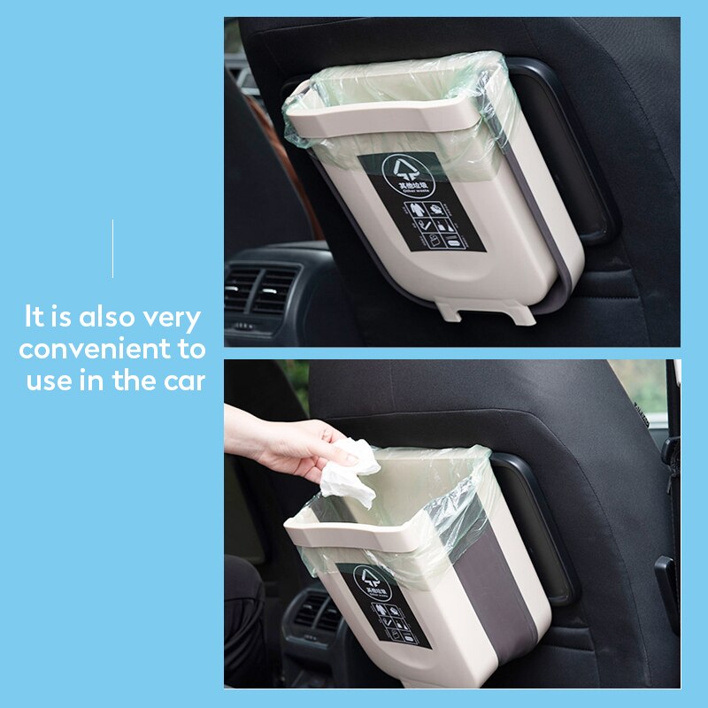 9l hopfällbara soptunnor noll avfall papperskorg soptunna kök soptunna soptunna plast soptunna soppåshållare