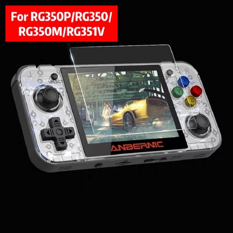 Glass Screen Protector For RG351P/RG351M Game Console Accessories 3.5 Inch HD RG350P/RG350M Tempered Film: For 350p350350m 351v