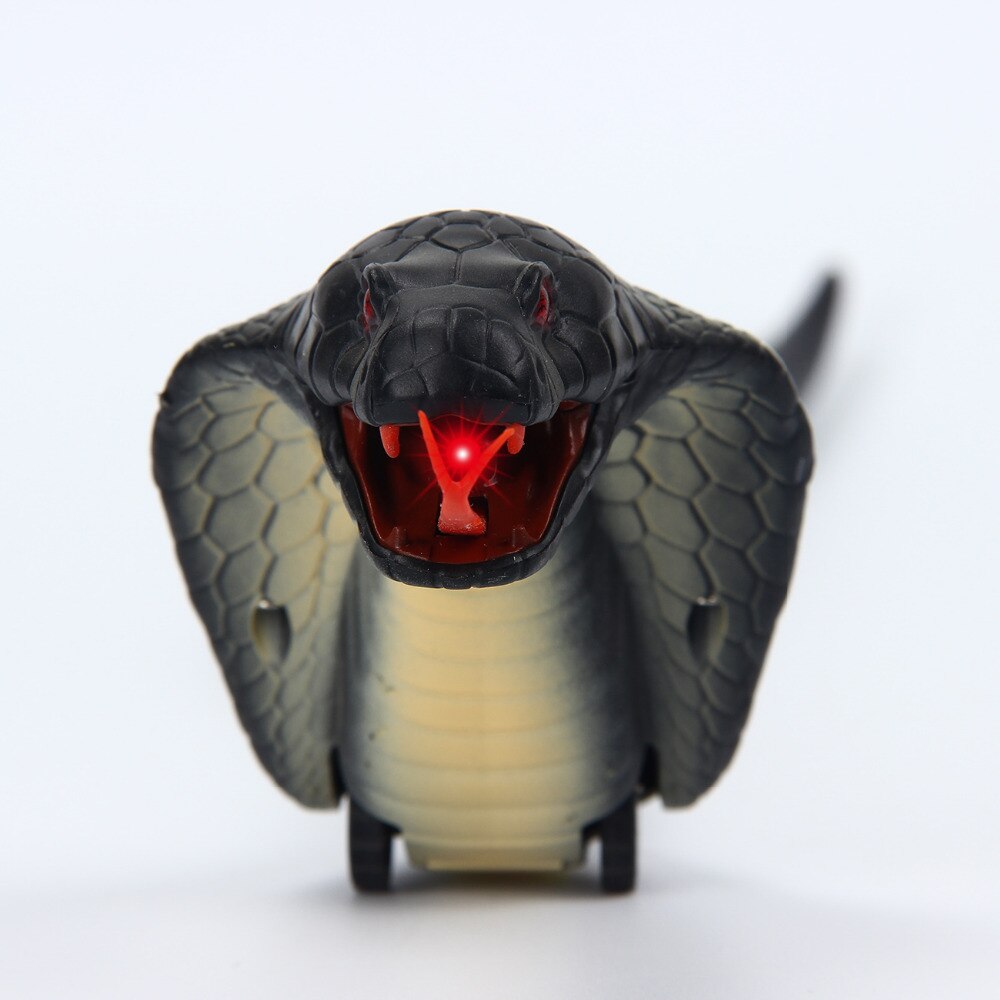 Nieuwigheid 1 stuks rc slang angstaanjagend speelgoed plastic infrarood grappige afstandsbediening slang ratelslang ondeugend kerstmeubilair: Cobra
