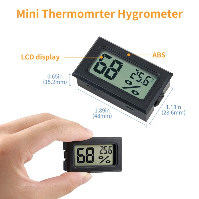 Mini Digital LCD Convenient Temperature Sensor Humidity Meter car Hygrometer Portable Gauge Sensor Fridge Thermometer