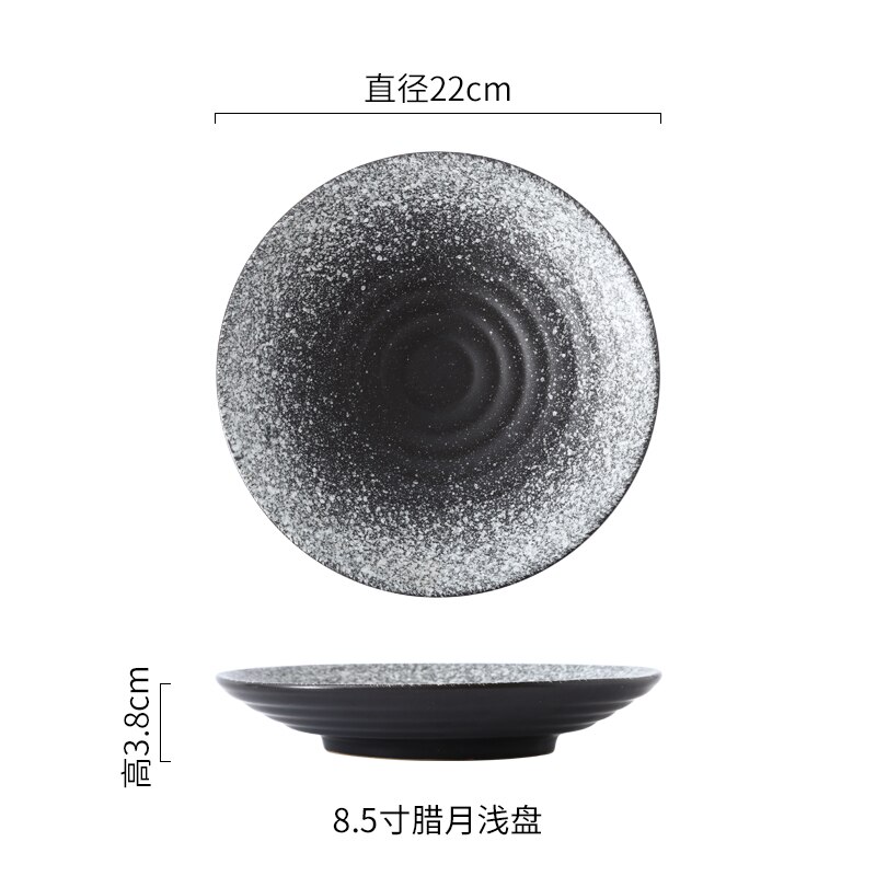 Service à Vaisselle Japonais – Assiettes De Service – Céramique Bleue – Neuf