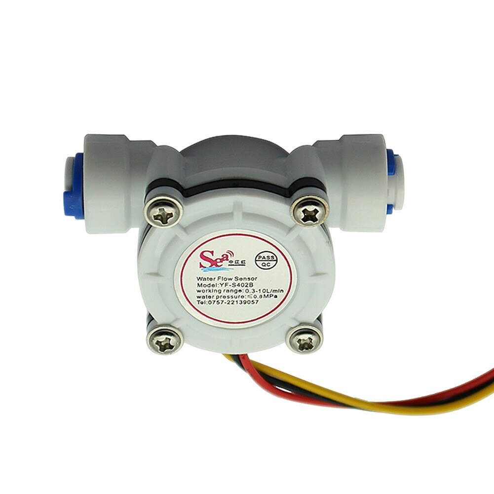 G1/4" PE Water Meter Water Flow Sensor DN6 High Precision Water Dispenser Coffee Machine Flowmeter