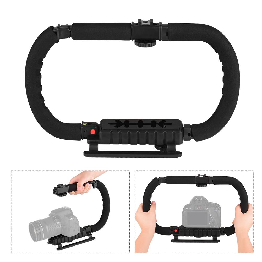 Action Stabilizer Grip Flash Bracket Holder Handle Video Accessories for DSLR DV Camera Camcorder Smartphones: Default Title