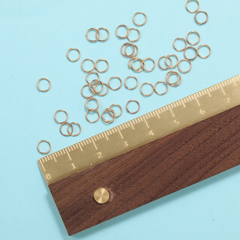 Silver copper ring opening ring DIY accessories closed ring jewelry ring connecting ring small ring small ring: 5mm- k gold-200pcs