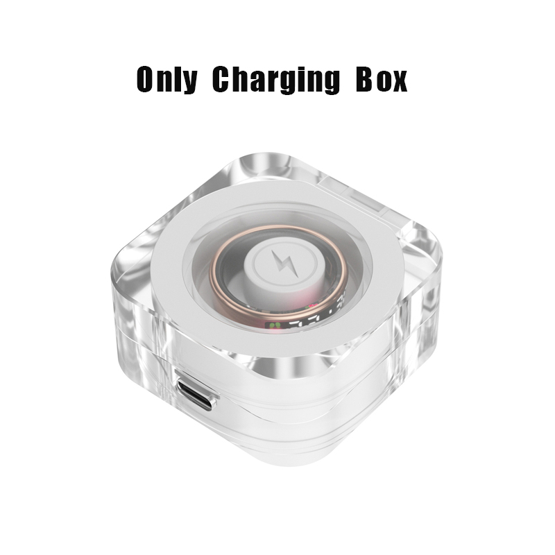 Smart Ring Mannen Met Scherm LED Hartslag Bloed Zuurstof Monitoring Vrouwen Ring Multi Sportmodi IP68 5ATM Waterdicht