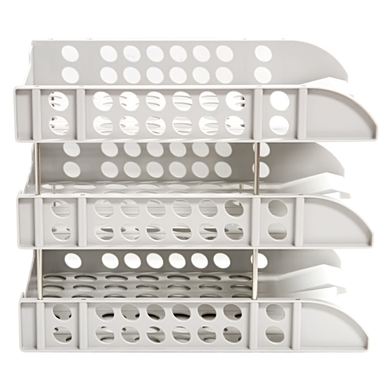Deli three-layer hollow thick file holder Free disassembly assembly file tray organizador escritorio oficina school supplies