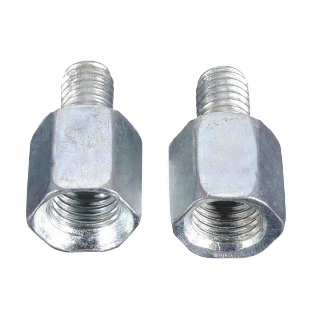 2 Stuks Spiegel Adapters 10Mm Tot 8Mm Motorfiets Scooter 10Mm Vrouwelijke Met De Klok Mee Tot 8Mm Mannelijke Spiegel Adapters