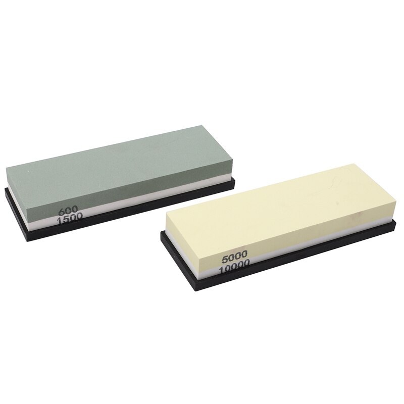 Bryne 5000/10000+600/1500 knivslipestein beste knivslipesett med vinkelguide, flatestein