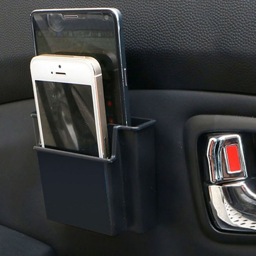 Multifunctional Car Cell Phone Holder Black Mobile Phone Charge Box Holder Pocket Organizer Car Seat Bag Storage