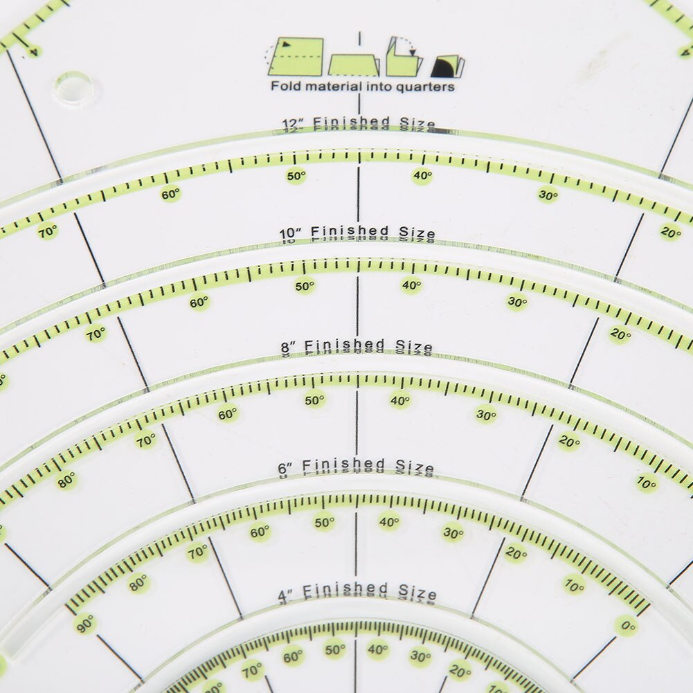 1PCS Acrylic Ruler DIY Manual Patchwork Line Drawing Sewing Ruler Convenient Color Sewing Ruler Measuring Tool 20.5X20.5cm
