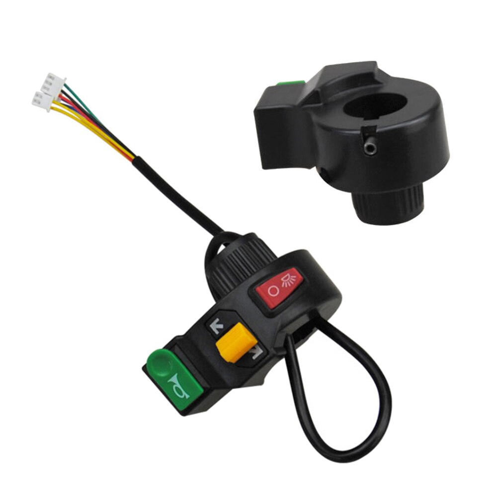 Feu universel 3 en 1 pour moto et Scooter électrique, clignotant et klaxon, bouton marche/arrêt, guidon de 22mm, 7/8 pouces de diamètre