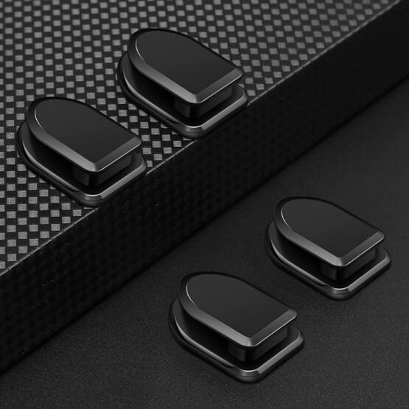 Nowe haczyki samochodowe Organizer do przechowywania kluczy USB do słuchawek 1/2/6szt Samoprzylepny wieszak ścienny Automatyczne klipsy mocujące