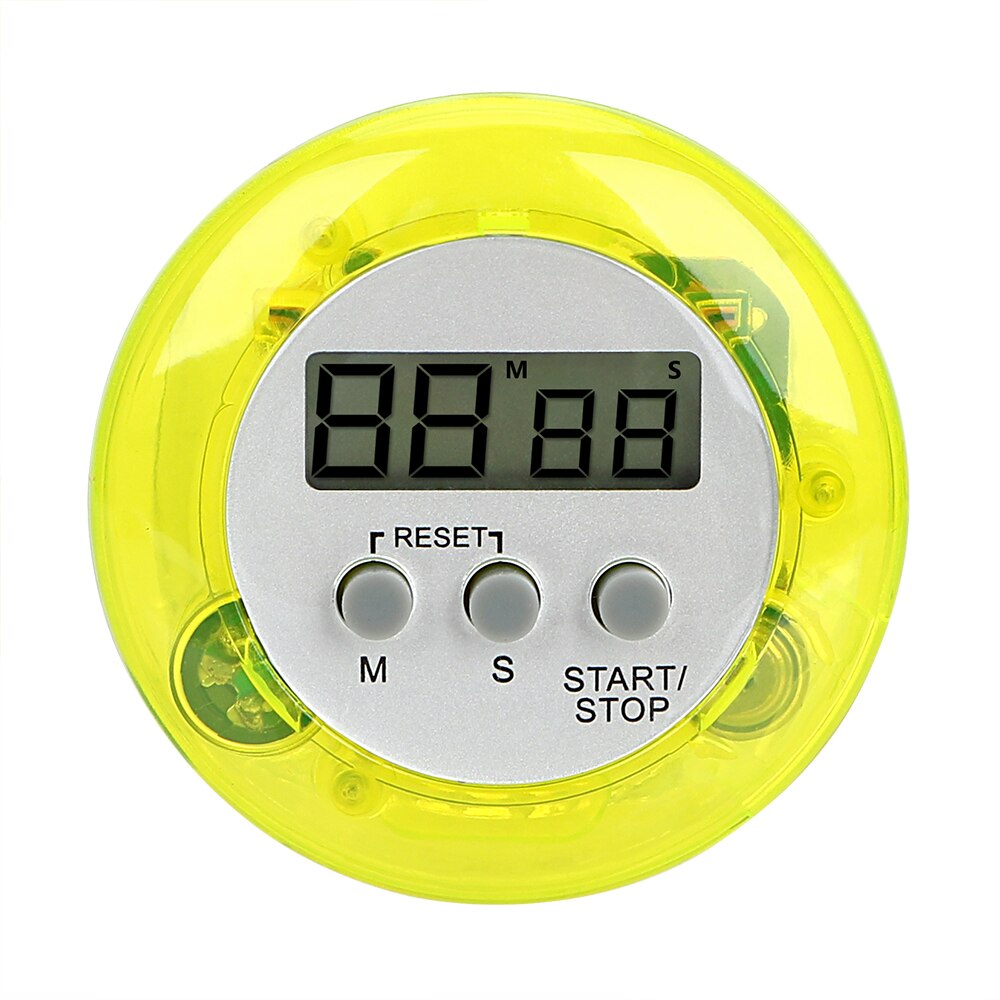 Contador de temporizador de cocina, reloj con alarma de Cuenta atrás práctica de cocina con soporte magnético, temporizador de Cocina Digital LCD: green