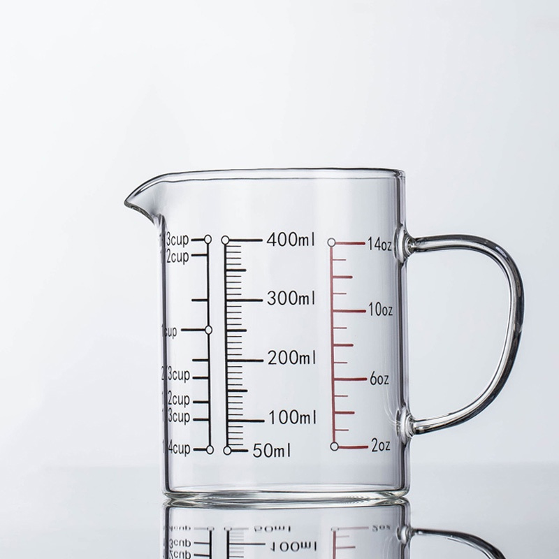 Glass Measuring Cup Household Food Grade High Borosilicate Glass Glass Convenient Durable Measuring Tools And Scales With Handle