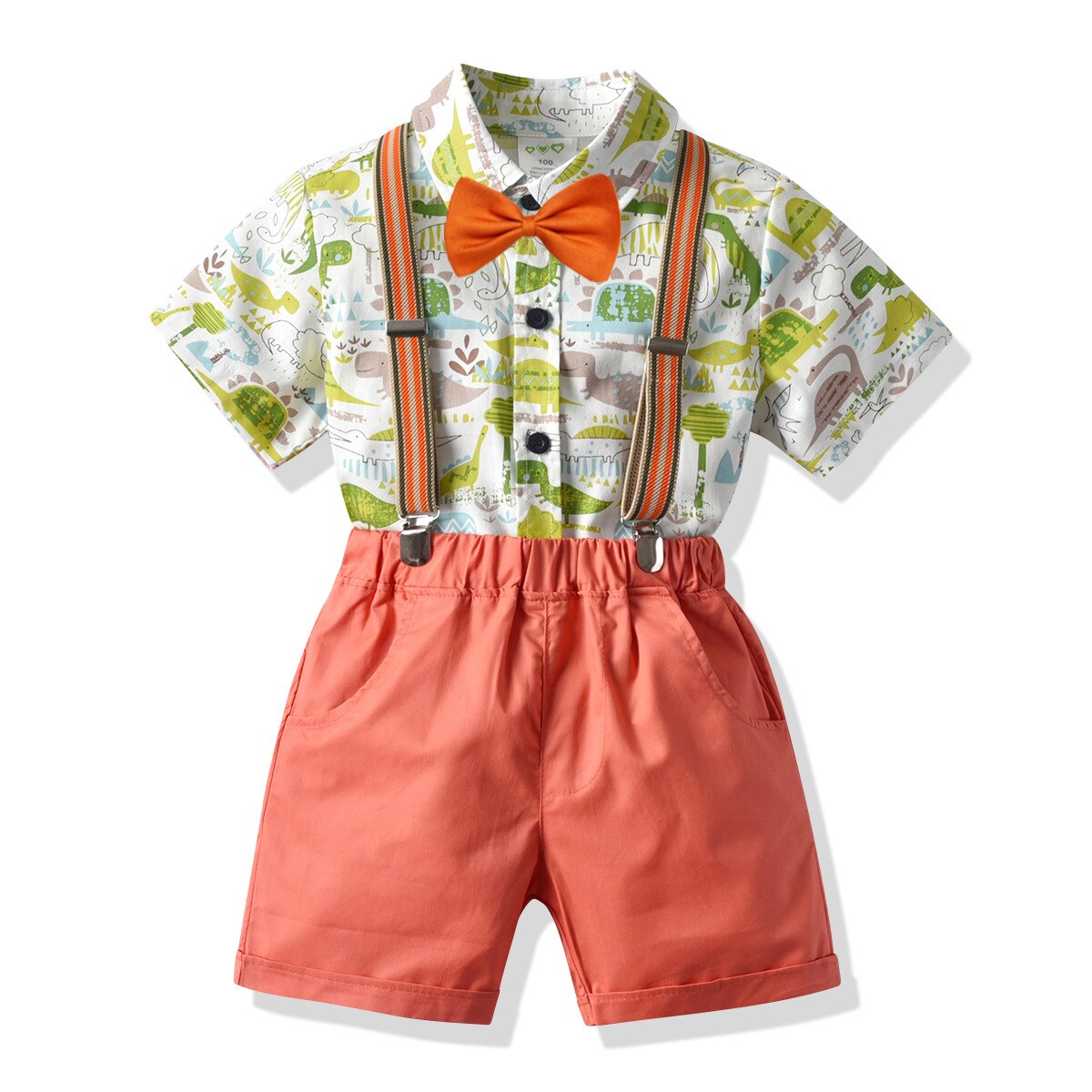 Cartoon Dinosaurus Baby Jongens Kleding Kinderen Pak Pasgeboren Trainingspak Baby Boy Kostuum 4Ps Kostuums Voor Kinderen Voor 1-6 Leeftijd: 6T