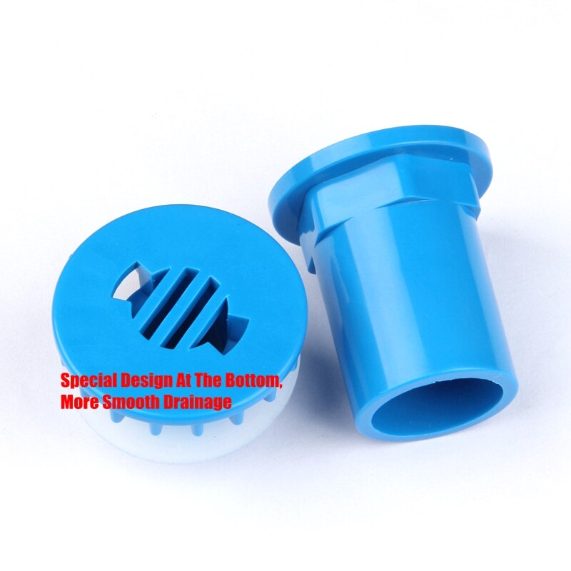 1pc 20 25mm PVC Strong Drainage Connectors Flat Bottom Aquarium Fish Tank Adapter Pipe Joints Water Tank Drain Connector
