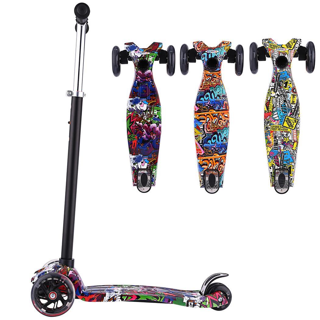 Fietsen Kinderen Graffiti Scooter Voor Kids Leuke Oefening Skateboard Speelgoed Scooter Kinderen Kick Scooter Stunt Scooter