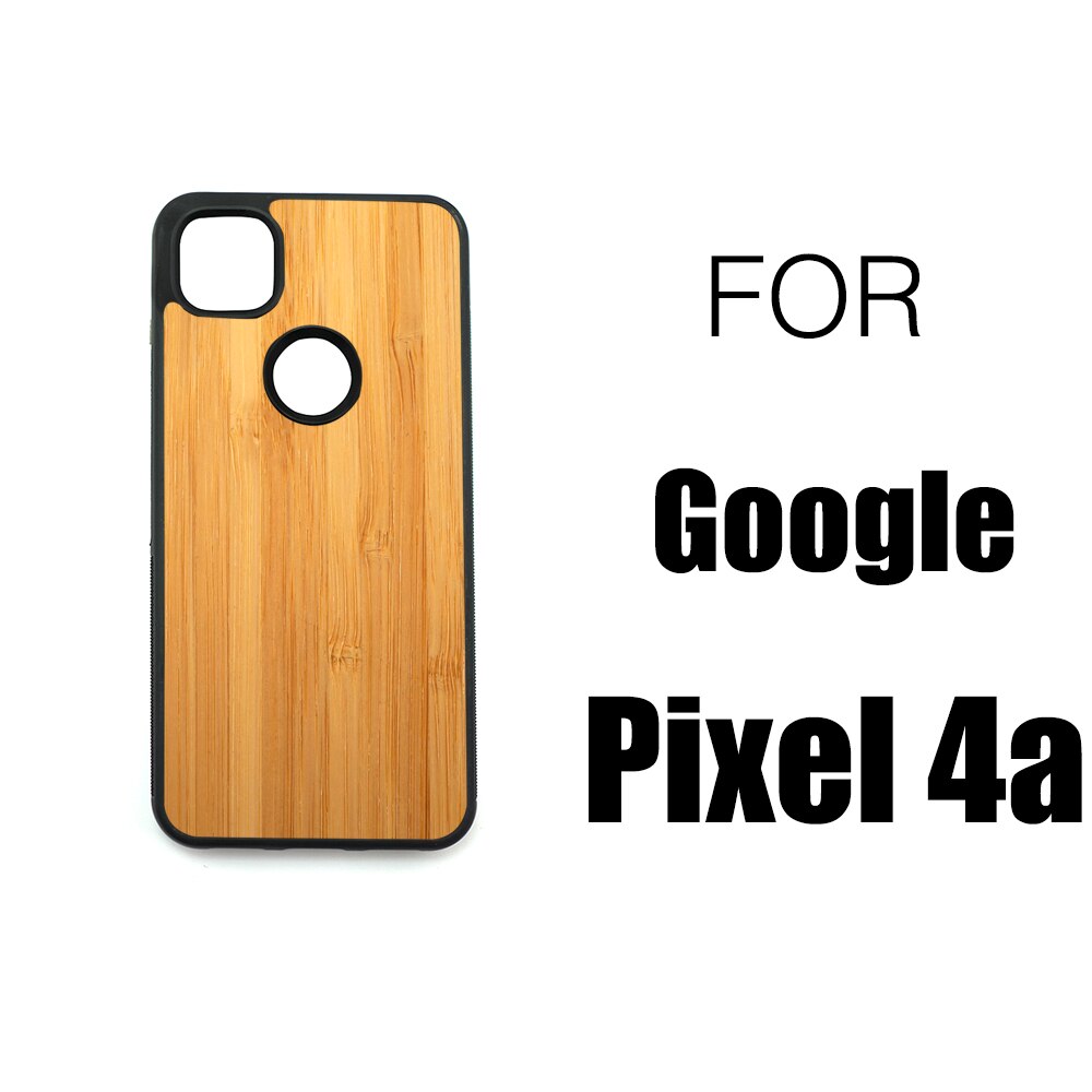 Funda de madera para Google Pixel 4 XL, protector trasero de TPU de palisandro para Google Pixel 4XL Pixel4: BAMBOO PIXEL 4a