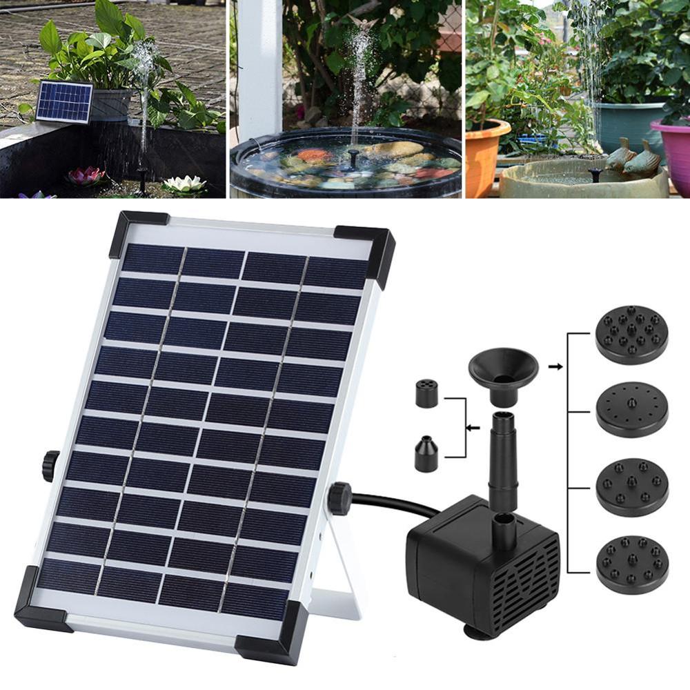 Ad alta Pressione solare alimentato Fontana Pompa kit 10V Pannello Ad Energia Solare per giardino stagno piscina Pesce Bagno di Uccello Giardino decorazione