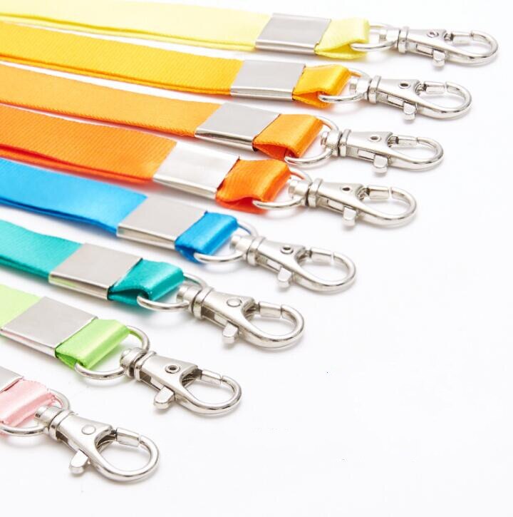 Hanging Neck Rope Lanyard for ID Card Holder ID Pass Card Name Badge Holder Keys Metal Clip