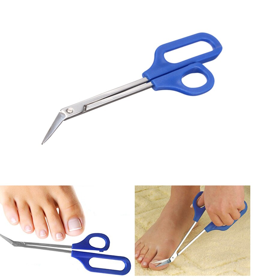 8 '' lang clipper manicure til handicappede pedicure trim kiropody nå let greb tå negle tånegl saks trimmer cutter
