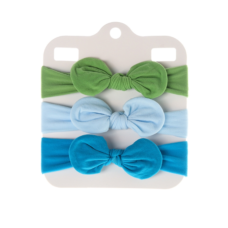 Diademas con lazo de nailon suave para niña, cintas elásticas de Color sólido para el pelo con lazo, accesorios para el cabello para recién nacido, 3 uds.: 11