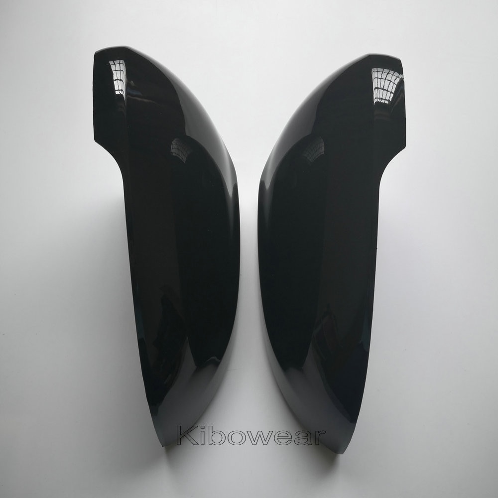 2pcs Black Side Mirror Covers for VW Passat B8 Variant Arteon Caps (Glossy Pearl Black) for Volkswagen