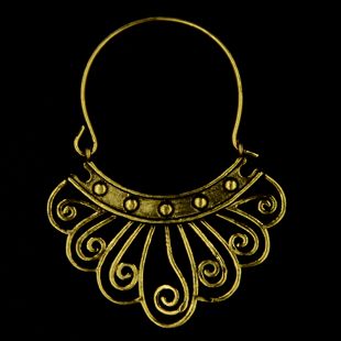 Showlove-2Pcs Brass Ear Weight Different Style IIndia Tribal Ear Taper Expander Plugs Piercing Gauge Earrings Body Jewelry: M