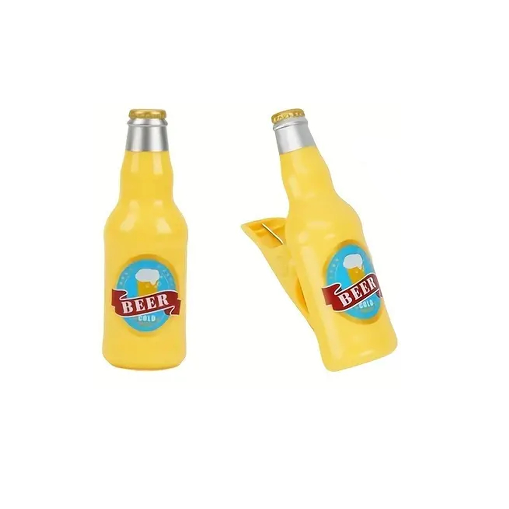 2 stuks strandlaken clip, krokodil, bierfles, clownvis vrijetijdsstoel handdoekklem, grote plastic kledingclip: Licht Groen