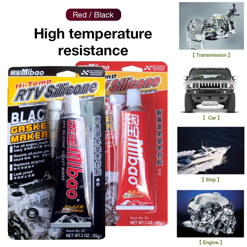 Free gasket sealant Mi Bao red glue 85g automotive mechanical seal Gasket Oil Resistant Waterproof Sealant