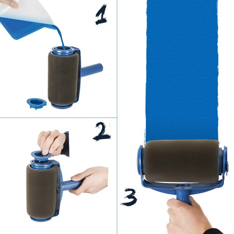 8Pcs Muur Versieren Schilderen Roller Borstel Set Verf Runner Pro Borstel Kit Multifunctionele Huis Verf Rollers Runner Pro Tools set
