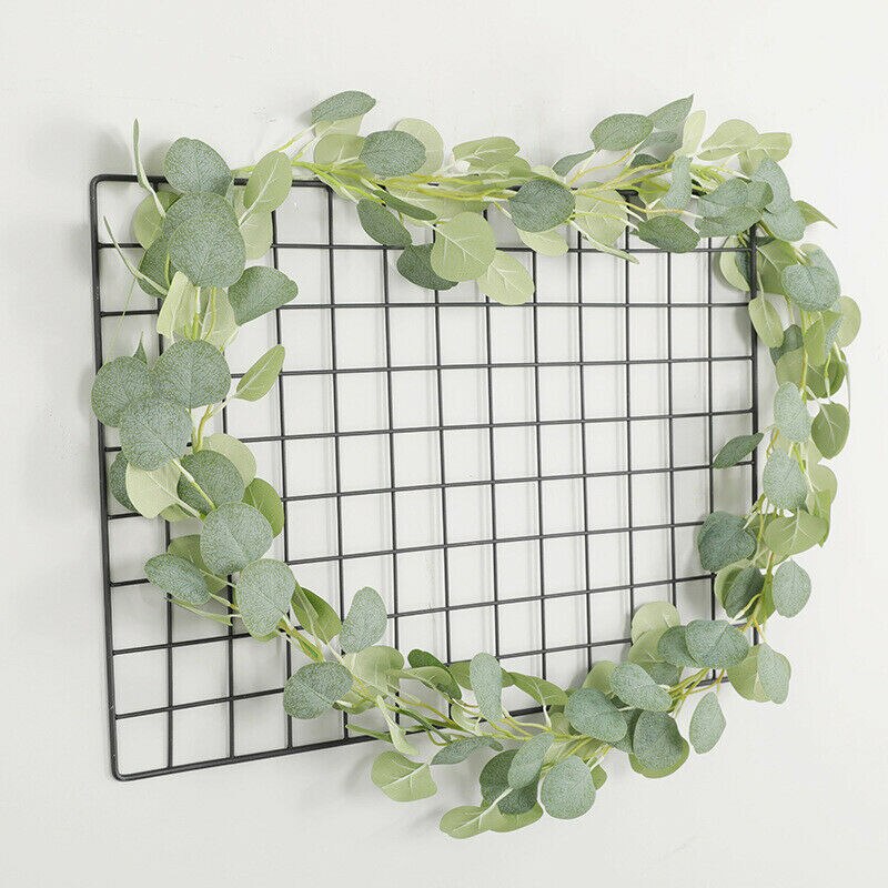 Kunstmatige eucalyptus slinger van kunstzijde, handgemaakte bladeren, groen, 1.8m/5.9ft , tuindecoratie