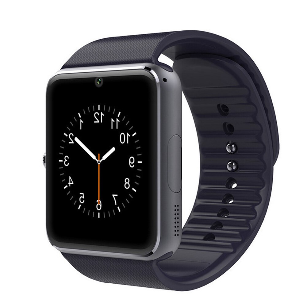 Clever Bluetooth Uhr SIMs Karte Slot Sport Pedometer Clever Telefon Uhr Geeignet Für Übliche Telefon Smartwatch Sport Armbanduhr: Schwarz