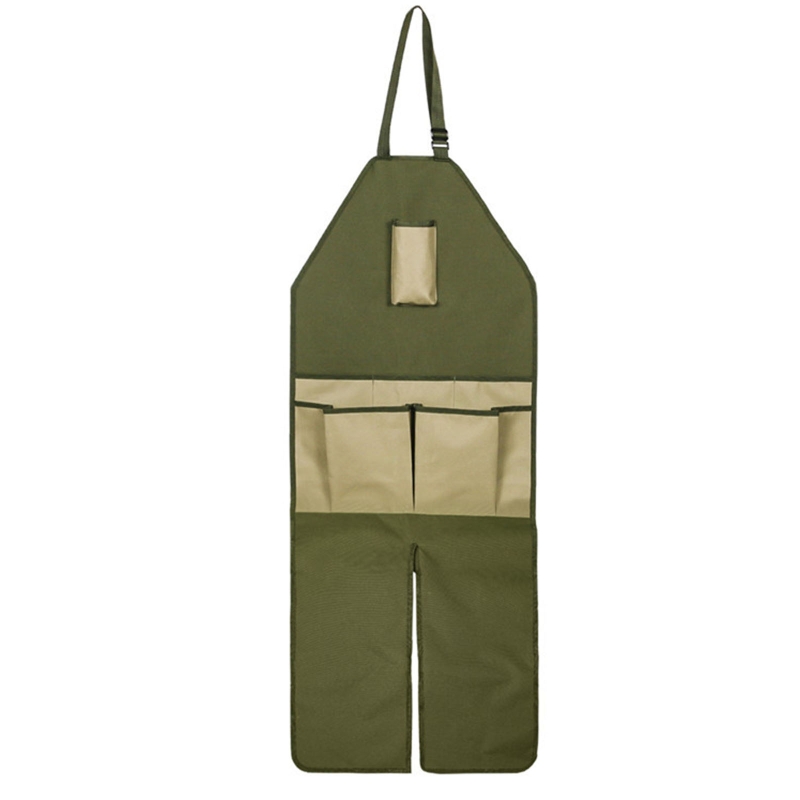 Gardening Apron With Pockets For Women TeTupGa Gardening Apron With Pockets, Oxford Cloth Waterproof Work Apron Adjustable For Gardener Carpentry Women Men Worker Garden Tool Belt