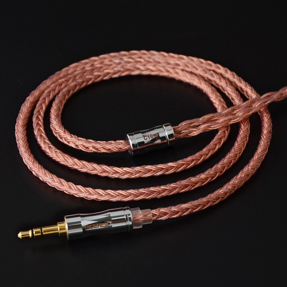 NICEHCK NX7 Pro Dedicated 16 Cores High Purity Copper Cable 3.5/2.5/4.4mm Plug NX7 2Pin For NX7 Pro/DB3/TFZ/AUGLAMOUR Universal