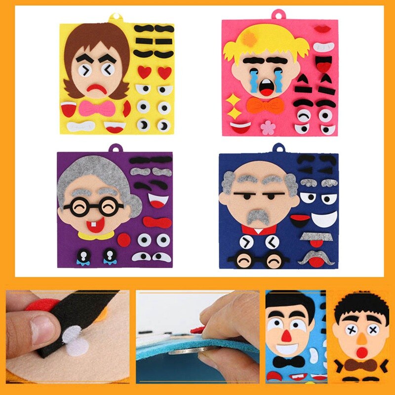 Super Emotion Change Puzzle Toys Expression Best For Children Changable Face Puzzles For Children