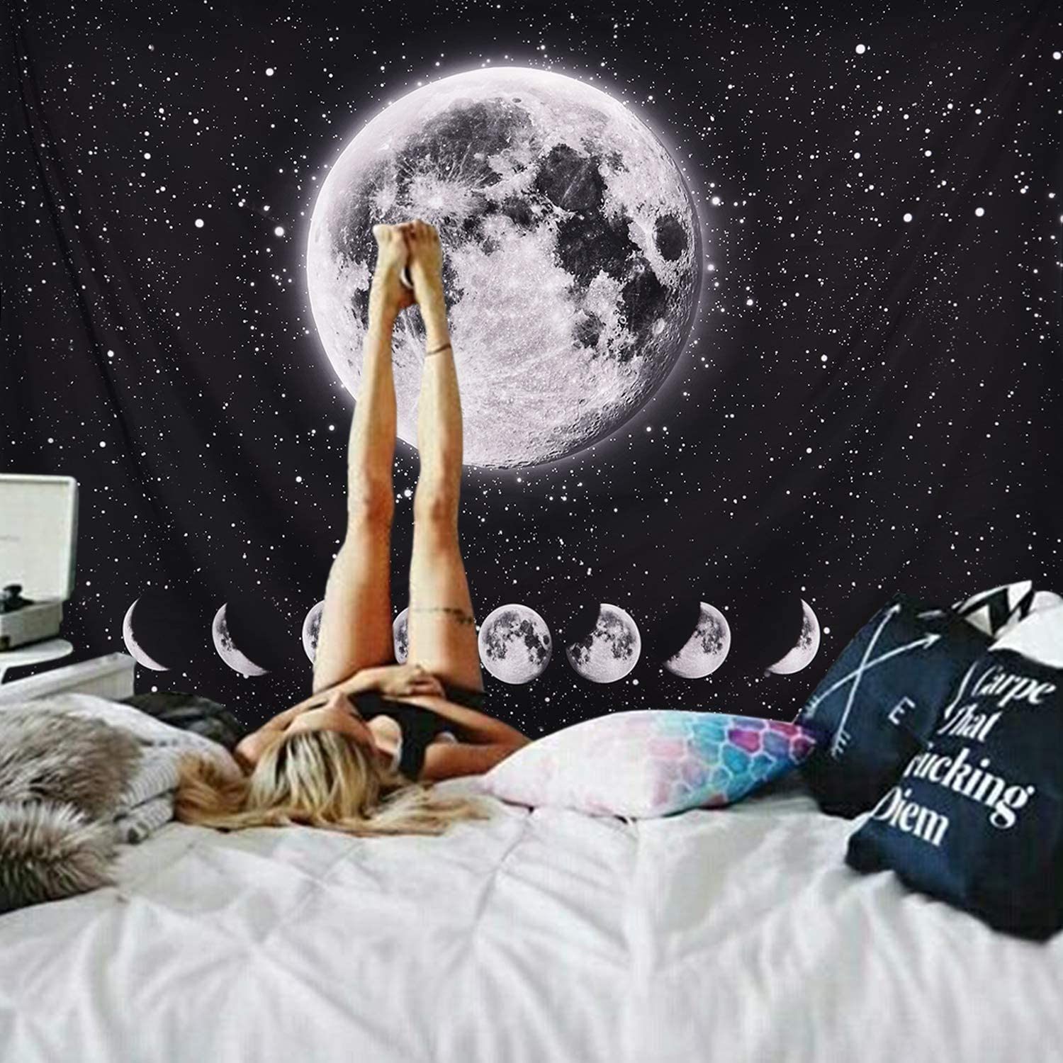 Galaxy Night Sky Tapestry Sterrenhemel Ruimte Tapestry Universe Stars Sky Tapestry Planeet Tapijt Voor Woonkamer Slaapkamer 3 Size