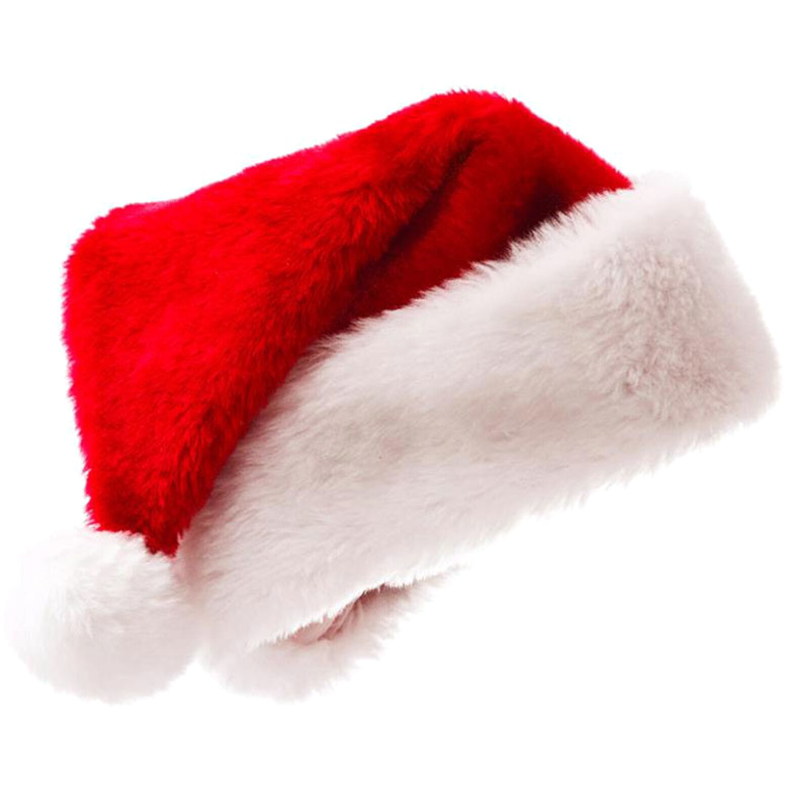 Christmas Santa Hat Decorative Cap Plush Warm Crafts Dangling Balls Home Decoration Adult Props Festival