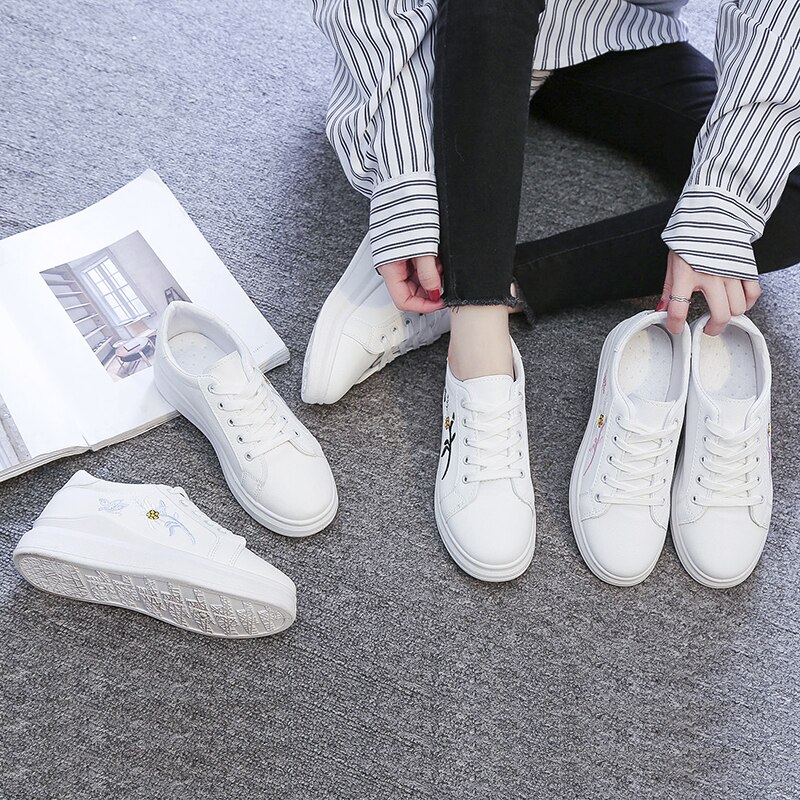 Tenis Feminino Zapatos Mujer 2019 kobiet buty do tenisa buty sportowe Tenis Blancos Walking niskie tenisówki Tenis Plataforma tanie 7
