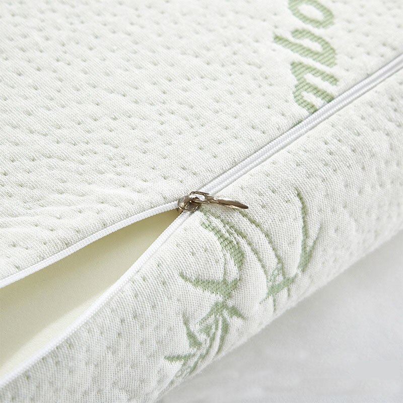 Almohadas de espuma viscoelástica de fibra de bambú, almohada ortopédica para dormir de lado, espalda, estómago, para la salud, terapia Cervical