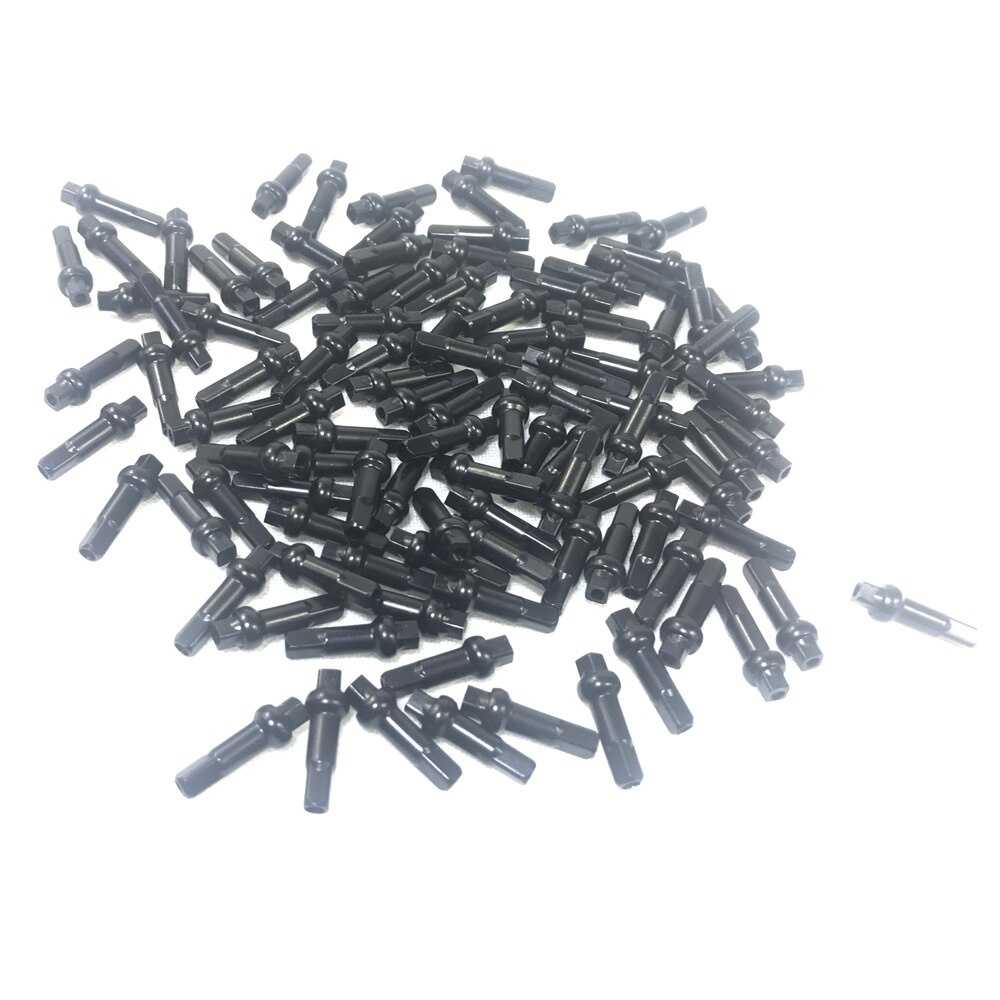 Pillar DSN Alloy Nipples Double Square 14.4mm 16mm 18mm length for 14G bicycle MTB or Road spokes Available at both black red