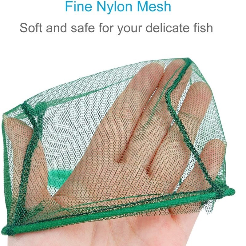 Aquarium Fish Net Fine Mesh Fishing Landing Net Fish Catch Nets Long Handle Fish Floating Objects Cleaning Tool