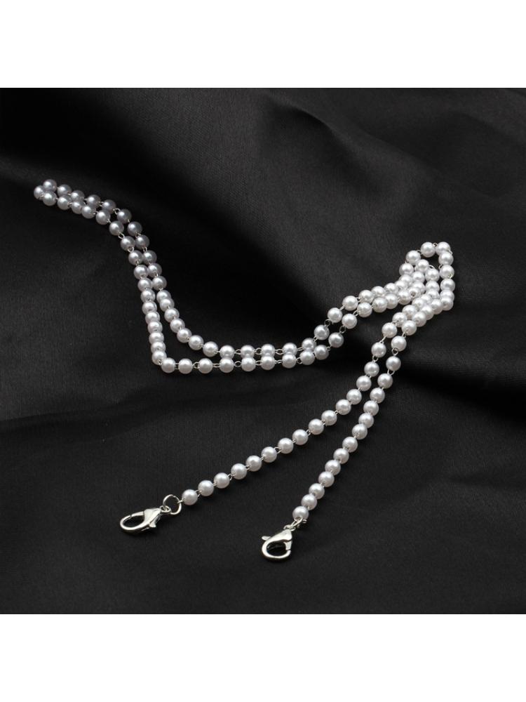 Beaded smykker maske lanyard ledning krystal perle briller holder kæde halskæde