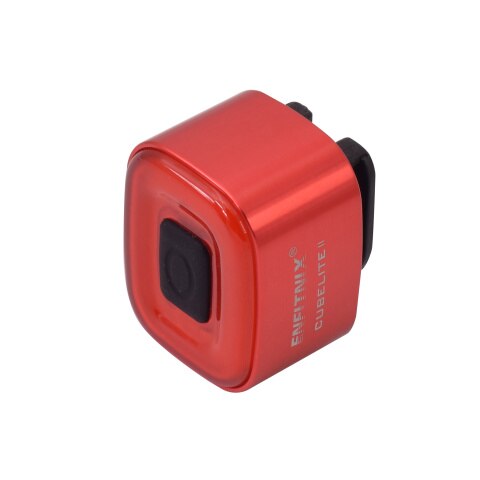 ENFITNIX Cubelite2 Bicycle Flashlight Bike Rear Smart Taillight Brake Sensing Waterproof LED Day Light Saddle Seatpost Light: Red