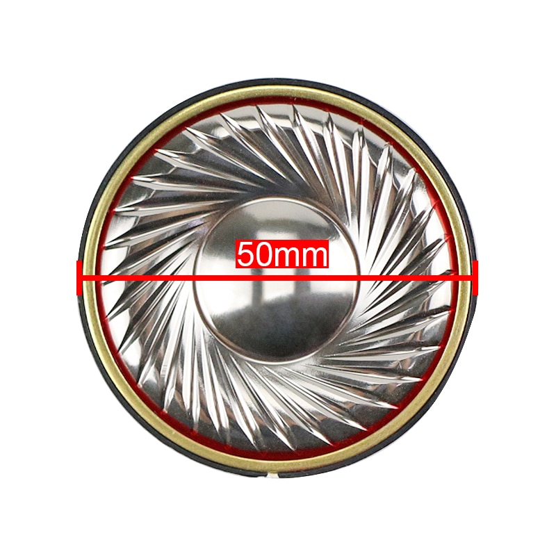 Ghxamp 50mm woofer hoofdtelefoon luidspreker unit 42 ohm titanium membraan dubbele koperen ring bas hoofdtelefoon driver diy 2 stuks
