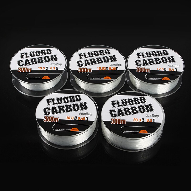Rivestimento fluorocarbon Linea di Pesca super forte linea di Pesca di nylon Linea di Pesca carpa pesca Linee Morbide 300M 0.30-0.50mm 30-45LB inverno di pesce