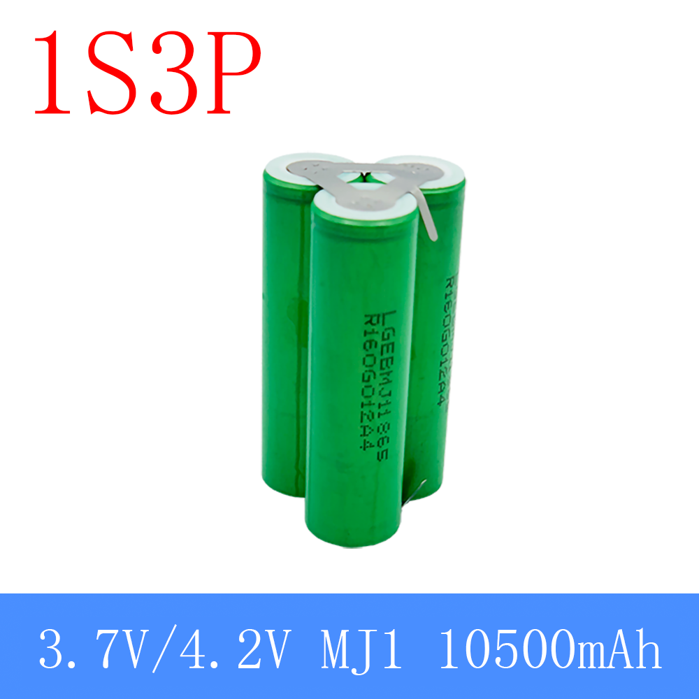 2S1P 1S3P 3S2P 4S2P 5S2P 8.4V 3.7V 10.8V 16.8V 18V MJ1 battery pack 18650 3500mAh battery for 18V screwdriver battery: Blue